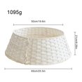 thumbnail image 3 of CNKOO Christmas Tree Rattan Skirt Stand Base Basket Cover Tidy Decor Grey, 3 of 17