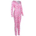thumbnail image 3 of Womens One Piece Sleepwear Cartoons Print Pajamas Jumpsuit Rompers, 3 of 4
