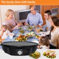 thumbnail image 4 of Electric Crepe Pan, Adjustable Temperature Control Crepe Maker with Tools for Home, 4 of 8