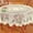 White_New#5483, variant on Bargain Violete Lace Tablecloth Round White IN HAND Floral Rose Cover Elegant Dining Table