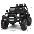thumbnail image 2 of Gymax Electric Kids Ride On 12V Truck Car w/ MP3 Remote Control Black, 2 of 9