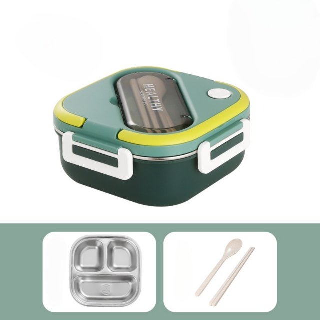 Lunch Isolé en Acier Inoxydable au Design Élégant et Portable pour une Rétention de Chaleur Efficace et une Utilisation Quotidienne