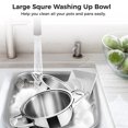 thumbnail image 3 of Stainless Steel Washing Up Bowl, Multi-Purpose Dish Tub for Sink, Large Square Container for Kitchen, Vegetable Washing Basin, Sturdy Dishpan for Home, 3 of 6