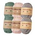 thumbnail image 4 of 6 Pieces T Shirt Yarn Easy to Knit 3 Colors Hand Knitting Craft Project Knitting Style C, 4 of 8