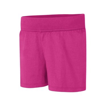 Hanes Girls` Jersey Short, S, Amaranth