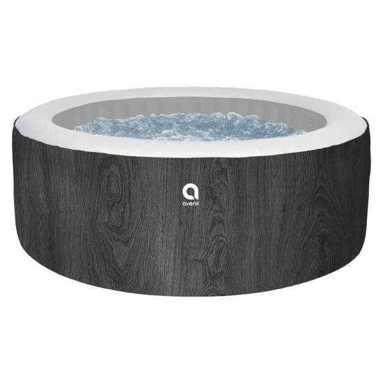 Avenli Spa Gonflable London / Spa à Bulles Extérieur pour 3 Personnes / Chauffage Double 1380 W / Pompe Filtrante 530 Gal/h / Jets d'Air Relaxants Tourbillon / Chauffage Rapide / Commande Numérique / Couvercle Verrouillable
