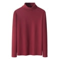 thumbnail image 1 of HAiming Chandails Thermiques à Col Roulé pour Hommes Couche de Base Décontractée Manches Longues Chandail Léger Automne Hiver Hauts Chauds, 1 of 5