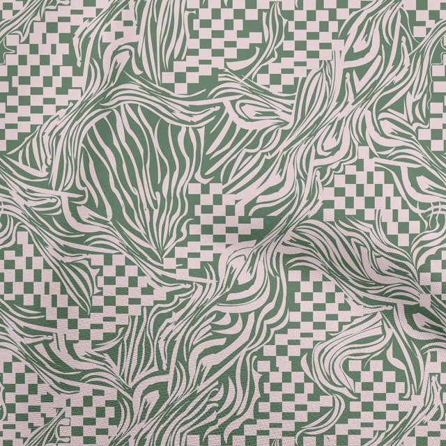 oneOone Velvet Green Fabric Abstracts Craft Projects Decor Fabric Printed By The Yard 58 Inch Wide