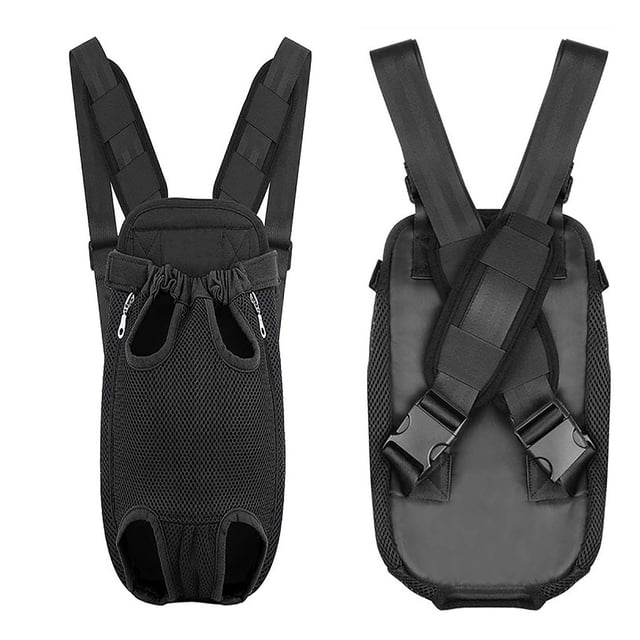 Legs Out Pet Backpack, 2 Wearing Methods Breathable Wearable Dog Front Backpack For Cycling