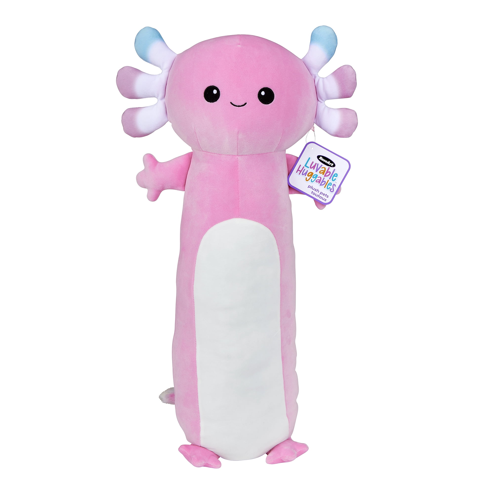 Luvable Huggables Axolotl Plush Toy by Cra-Z-art, Ages 3+. Great holiday gift.