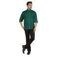 thumbnail image 2 of Bestman Formal Front Button Placket Solid Shirts For Mens Long Sleeve Regular Fit Shirt, 2 of 7