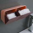 thumbnail image 2 of 2 Compartment Hanging Storage Box Space Saving Makeup Holder For Cotton Pads Sponge Beauty Hair Ties, 2 of 4