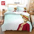thumbnail image 3 of Japanese Anime Cartoon One Piece Bedding Set Luffy Duvet Cover Set Single Double Large Bedroom Bed Decoration, 3 of 5