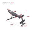 thumbnail image 2 of Sunny Health & Fitness Adjustable Incline / Decline Weight Bench - SF-BH620038, 2 of 9