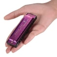 thumbnail image 3 of Key of C Diatonic Harmonica Mouthorgan with ABS Reeds Mirror Surface Design 10 Holes Blues Harmonica Perfect for Beginners Professional Students Kid Purple, 3 of 9