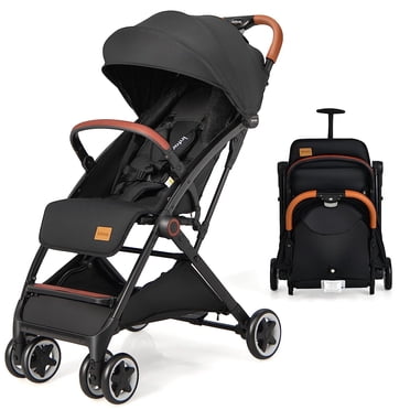 OLAKIDS Lightweight Baby Stroller, Compact Stroller One-Hand Fold Travel Stroller for Airplane with Cup Holder, 5-Point Harness, Foot Cover, Canopy, Infant Stroller for 0-36 Month