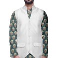 thumbnail image 4 of Atasi Traditional Printed Kurta Churidar Pajama Set With Nehru Jacket For Men, 4 of 5