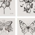 thumbnail image 3 of Unique Bargains 4 Pcs Realistic Fake Tattoos Butterfly Pattern Temporary Tatto for Adult Fluorescent Blue, 3 of 5