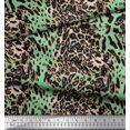 thumbnail image 2 of Soimoi Velvet Fabric Leopard & Tiger Animal Skin Fabric Prints by Yard 58 Inch Wide, 2 of 3