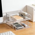 thumbnail image 1 of Pegboard Desk Organizer with Pen Holder | Stationery and Cosmetic Storage Rack | Document and Office Supplies Shelf for Home Workspace, Study Desk, Vanity Table, 1 of 6