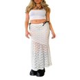 thumbnail image 1 of Elegant White Lace Half Dress with See Through Design, 1 of 8
