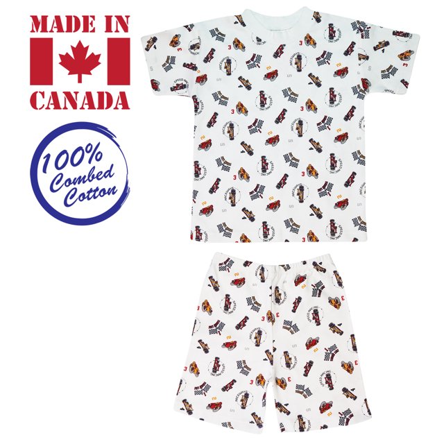 Exian Vals Enfants 2 Pcs, T-Shirt et Shorts Élastiques, 6 Ans, Course de Vitesse