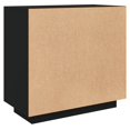 thumbnail image 3 of vidaXL Sideboard Black 80x40x75 cm Engineered Wood, 3 of 5