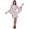 thumbnail image 2 of Moomaya Peignoir en Coton pour Femmes Robe de Chambre Imprimée Courte Peignoir de Douche Nuptiale, 2 of 6