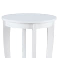 thumbnail image 3 of Convenience Concepts American Heritage Table d'Appoint Ronde pour Sofa et Canapé, Blanc, 3 of 7