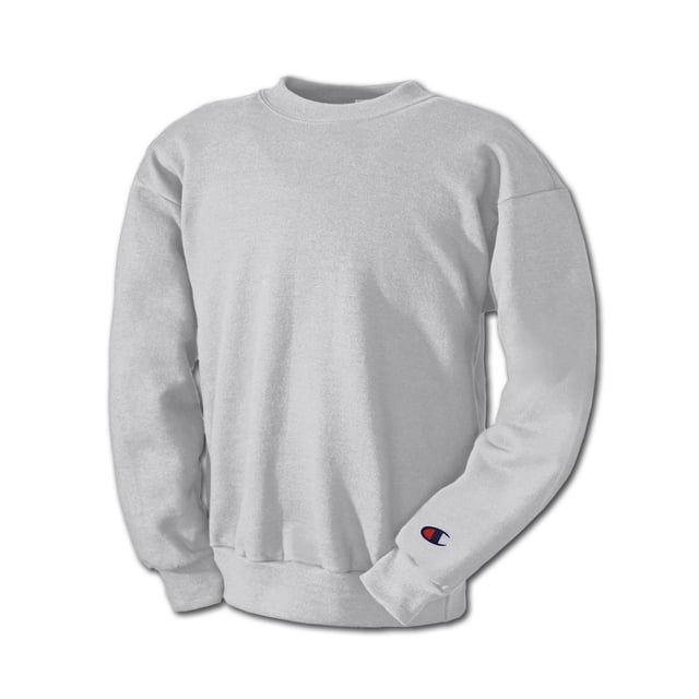 Champion Chandail Molletonné à Col Rond Double Dry Eco pour Homme, TG, Gris Argenté