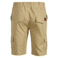 thumbnail image 4 of Men‘s Cargo Sports Short Pants Casual Slim Fit Solid Drawstring Elastic Waist Shorts With Pockets, 4 of 6