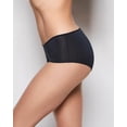 thumbnail image 2 of Ultrasoft Modal Boyshort Panty in Tuxedo Black, 2 of 5