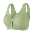 thumbnail image 1 of Yuzhih Womens Front Closure Everyday Bras Comfortable Wireless Bralettes V Neck Seamless Bra Wire Free Basic Bras, 1 of 7