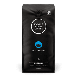 Kicking Horse Coffee - Trois sœurs - Rôtissement moyen - 454g Haricot entier