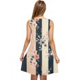 thumbnail image 4 of Ovzne Robes pour Femmes 2025 Robe Femme Décontractée Grande Taille Sans Manches Col Rond Courte Robe Fleurie Grande Taille Robe Maxi Liquidation, 4 of 5