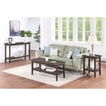 thumbnail image 4 of Pemberly Row Table Console Moderne avec Tablette, Fini Bois Gris, 4 of 6