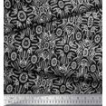 thumbnail image 3 of Soimoi Rayon Fabric Floral & Moroccan Damask Printed Fabric 1 Yard 42 Inch Wide, 3 of 3