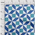 thumbnail image 1 of oneOone Georgette Viscose Fabric Triangle|Parallelogram & Square Geometric Print Fabric By The Yard 42 Inch Wide, 1 of 4