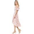 thumbnail image 4 of INSPIRE CHIC Women's Spaghatti Straps Ruffled a-Line Midi Floral Dress, 4 of 6