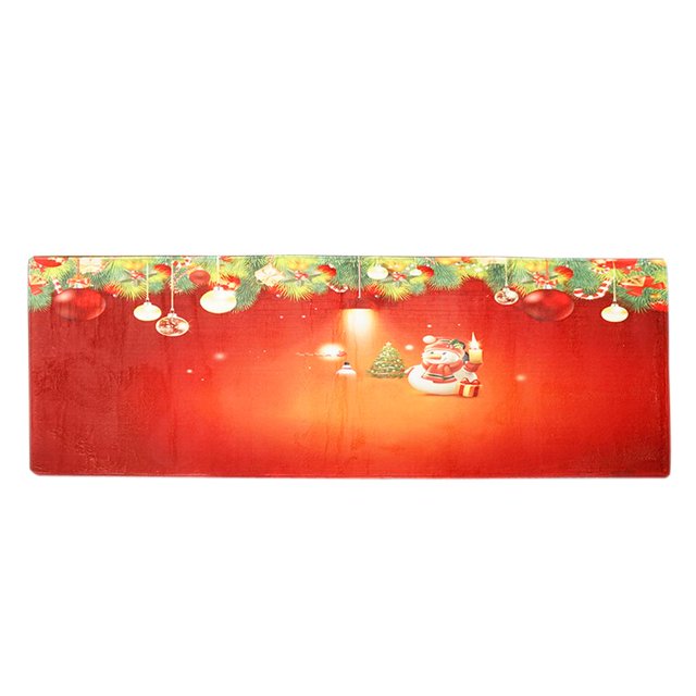 GROWTH TANK xmas Tapis Coureur de Sol extra long à Imprimé de Noël Tapis de Pièce Tapis de Sol 60x180cm Rouge Rouge Tree