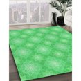 thumbnail image 3 of Ahgly Tapis Rectangulaire Lavable en Machine Intérieur Transitionnel Vert Néon, 6 Pieds x 9 Pieds, 3 of 7