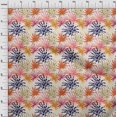 thumbnail image 4 of oneOone Tissu Polyester Spandex Orange Feuille Tropicale avec Texture Matériel de Robe Tissu Imprimé Tissu au Mètre 56 Pouces de Large, 4 of 4