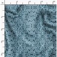 thumbnail image 2 of Soimoi Blue Poly Georgette Fabric Blocks Block Print Fabric by Yard 42 Inch Wide, 2 of 6