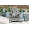 thumbnail image 2 of Suncast Adirondack Chair with Storage, Outdoor Patio Resin Chair - Dove Gray, 2 of 6
