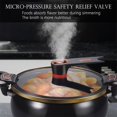 thumbnail image 4 of Multifunctional Large Capacity Non-stick Pressure Cooker, 8QT Micro Pressure Cooker Fast Cooking Cookware, Push-Pull Latch Opening/Closing, Rapid Heat Conduction, for All Stovetop (White), 4 of 8