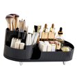 thumbnail image 2 of Organisateur de Rangement de Maquillage Grande Capacité Perforation Libre de Séparation Rotative Boîte de Rangement Cosmétique Noir, 2 of 12