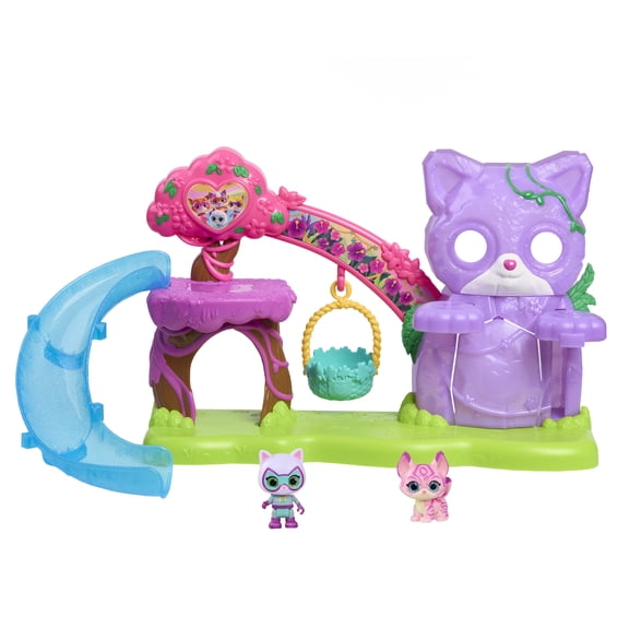 Coffret SuperChatons de Disney Junior avec toboggan et balançoire, 5 accessoires, jouets pour enfants de 3 ans et plus par Just Play