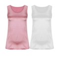 thumbnail image 3 of Timegard Womens 2pc Tops Satin Round Neck Sleeveless Soft Comfy Casual Tank Top Basic Tee Solid Color, 3 of 6