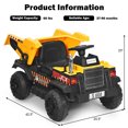 thumbnail image 2 of Gymax 12V Battery Kids Ride On Dump Truck RC Construction Tractor w/ Electric Bucket, 2 of 10