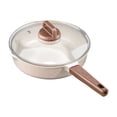 thumbnail image 2 of EGNMCR Kitchen Utensils Set, Non Stick Ceramic Frying Pan With Lid Omelette Pan Induction Compatible Omelette Pan With Heat Wear Resistance Handle nonstick frying pan, 2 of 6